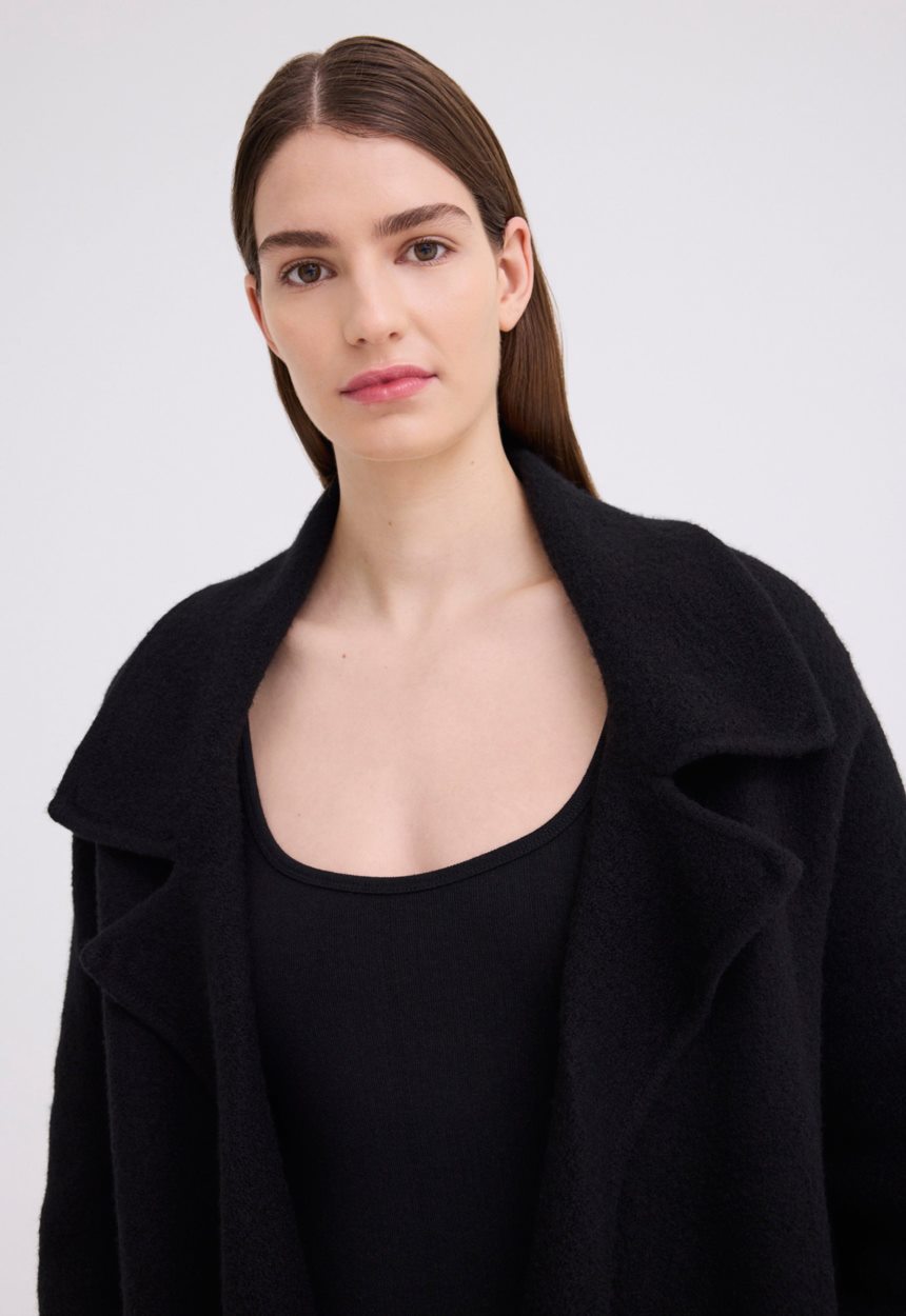 Jac + Jack Fenway Wool Jacket - Black